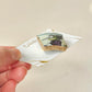 Arita Ware Kintsugi Obidome (Sash Clip), Japanese Pattern, Oriental Design, Tokachi-ishi Obsidian, Natural Stone, Traditional Craft, #450