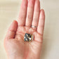 Arita Ware Kintsugi Obidome (Sash Clip), Japanese Pattern, Oriental Design, Tokachi-ishi Obsidian, Natural Stone, Traditional Craft, #450