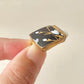 Arita Ware Kintsugi Obidome (Sash Clip), Japanese Pattern, Oriental Design, Tokachi-ishi Obsidian, Natural Stone, Traditional Craft, #450