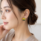 【Premium Series】 京・清水焼  金継ぎ サージカルステンレス ピアス 和柄 ゴールド 伝統工芸　＃a40
