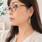 有田焼  金継ぎ 14KGF フックピアス イヤリング アマゾナイト 伝統工芸 ＃a48