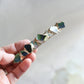 Arita ware / Karatsu ware - Kintsugi Barrette - Pink - Morganite - Natural Stone - Traditional Crafts - Hair Clip - Large - a27