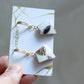 Arita Ware Kintsugi Earrings, Floral & Leaf Pattern, Surgical Stainless Steel, Traditional Craft, #433