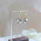 Arita Ware Kintsugi Earrings, Floral & Leaf Pattern, Surgical Stainless Steel, Traditional Craft, #433