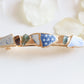 Arita ware / Karatsu ware - Kintsugi Barrette - Pink - Morganite - Natural Stone - Traditional Crafts - Hair Clip - Large - a27