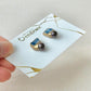 Imari Ware Kintsugi Titanium Earrings Gold Carnelian