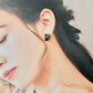 Imari Ware Kintsugi Titanium Earrings Gold Carnelian