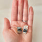Imari Ware Kintsugi Titanium Earrings Gold Carnelian