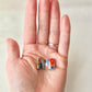 Imari Ware Kintsugi Titanium Earrings Gold Carnelian