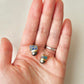 Imari Ware Kintsugi Titanium Earrings Gold Carnelian