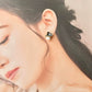 Imari Ware Kintsugi Titanium Earrings Gold Carnelian