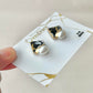 Imari Ware Kintsugi Titanium Earrings Gold Carnelian