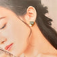 Imari Ware Kintsugi Titanium Earrings Gold Carnelian