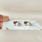 Imari Ware Kintsugi Titanium Earrings Gold Carnelian