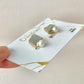 Imari Ware Kintsugi Titanium Earrings Gold Carnelian