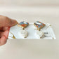 Imari Ware Kintsugi Titanium Earrings Gold Carnelian