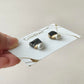 Imari Ware Kintsugi Titanium Earrings Gold Carnelian