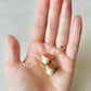Imari Ware Kintsugi Titanium Earrings Gold Carnelian
