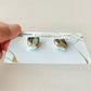 Imari Ware Kintsugi Titanium Earrings Gold Carnelian
