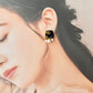 Imari Ware Kintsugi Titanium Earrings Gold Carnelian