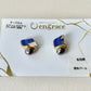 Imari Ware Kintsugi Titanium Earrings Gold Carnelian