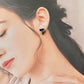 Imari Ware Kintsugi Titanium Earrings Gold Carnelian
