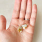 Imari Ware Kintsugi Titanium Earrings Gold Carnelian
