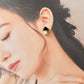 Imari Ware Kintsugi Titanium Earrings Gold Carnelian