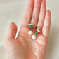 Imari Ware Kintsugi Titanium Earrings Gold Carnelian