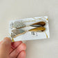 Imari Ware Kintsugi Titanium Earrings Gold Carnelian
