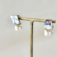 Imari Ware Kintsugi Titanium Earrings Gold Carnelian