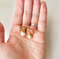 Imari Ware Kintsugi Titanium Earrings Gold Carnelian
