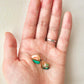 Imari Ware Kintsugi Titanium Earrings Gold Carnelian