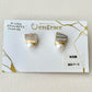 Imari Ware Kintsugi Titanium Earrings Gold Carnelian