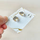 Imari Ware Kintsugi Titanium Earrings Gold Carnelian