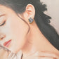 Imari Ware Kintsugi Titanium Earrings Gold Carnelian