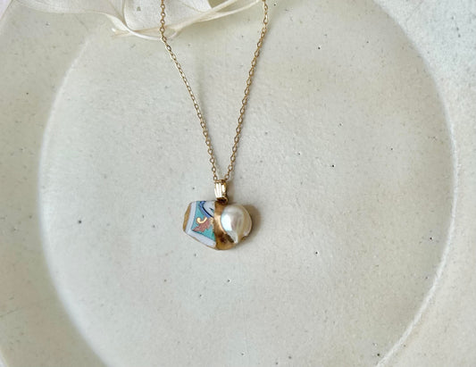 Sea Drifted Porcelain Kintsugi Ring one-size-fits-all 